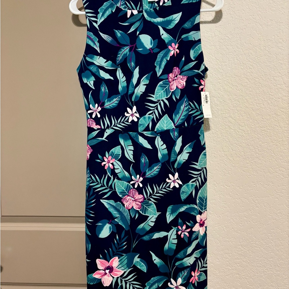 NWT Old Navy Navy Blue Floral Dress